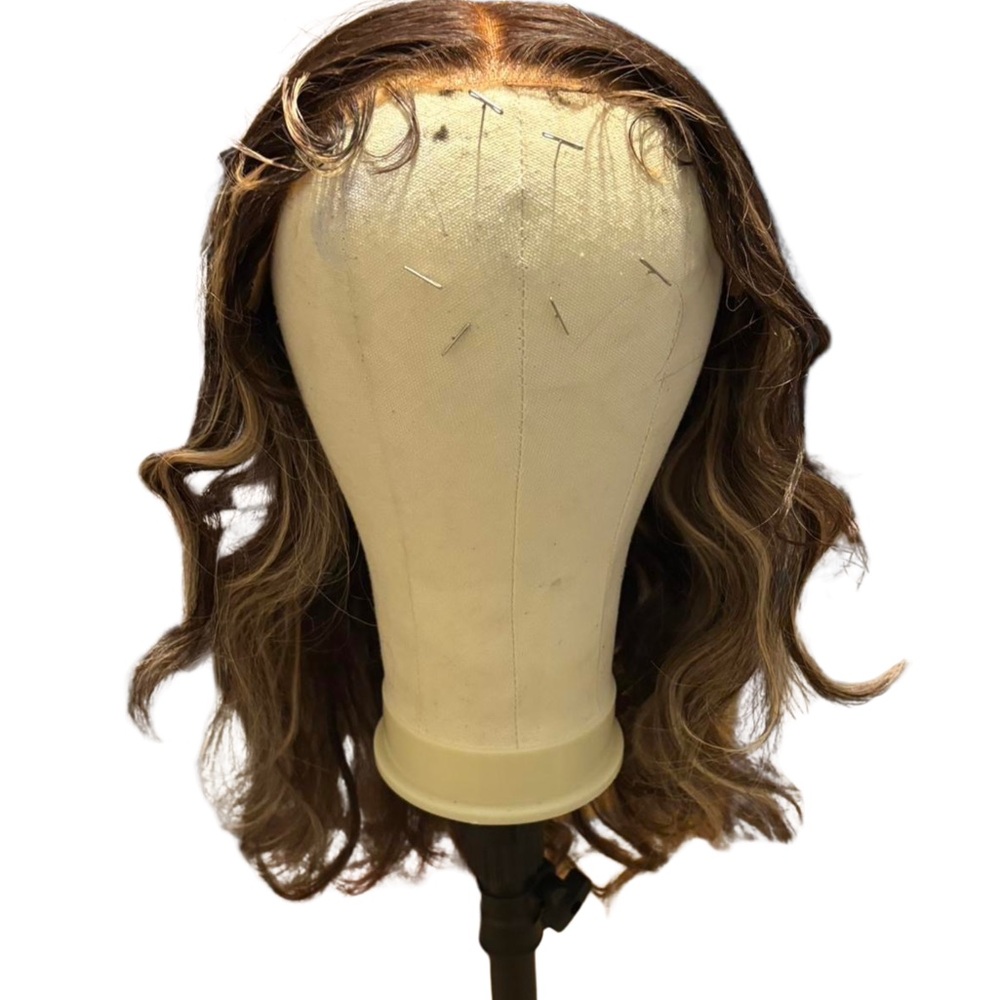 Luxurious Wavy Brown Hair Wig 26 in